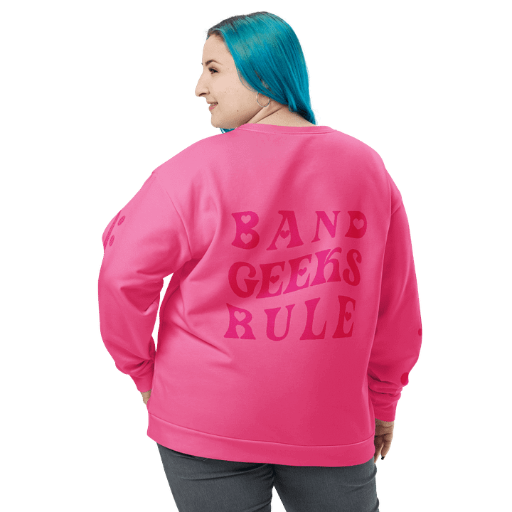Band Geeks Rule Sweatshirt | Hot Pink product image (2)