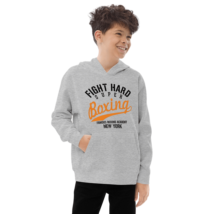 Kids Heritage Youth Pullover Fleece Fight Hard Tapography product image (2)