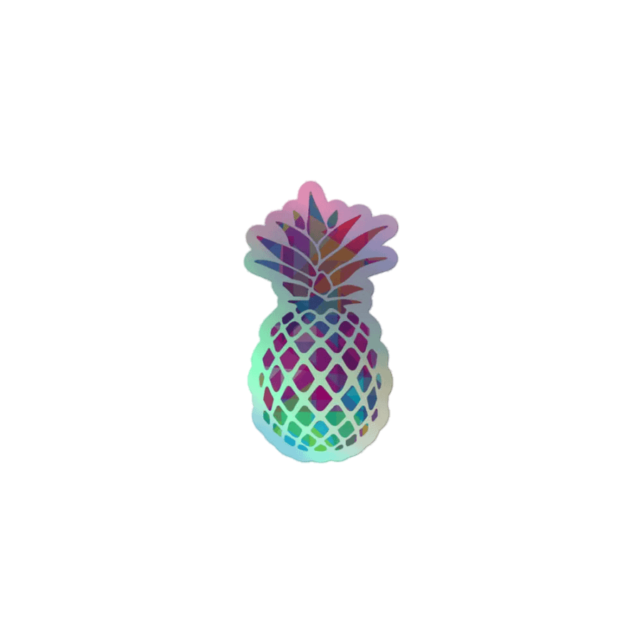 Prismatic Pineapple Holographic Sticker Sheet product image (1)