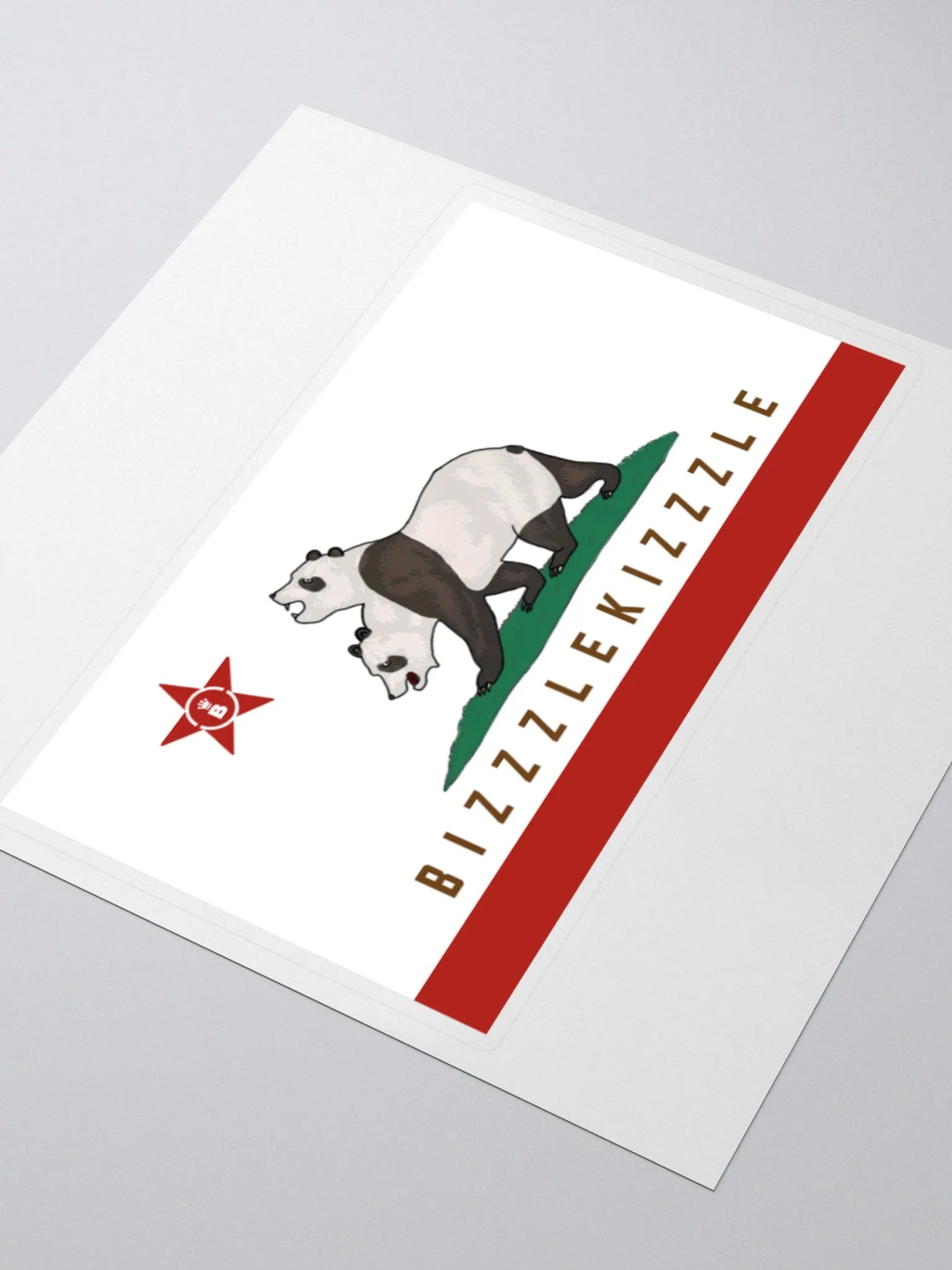 BizzzleKizzzle Flag Sticker product image (3)