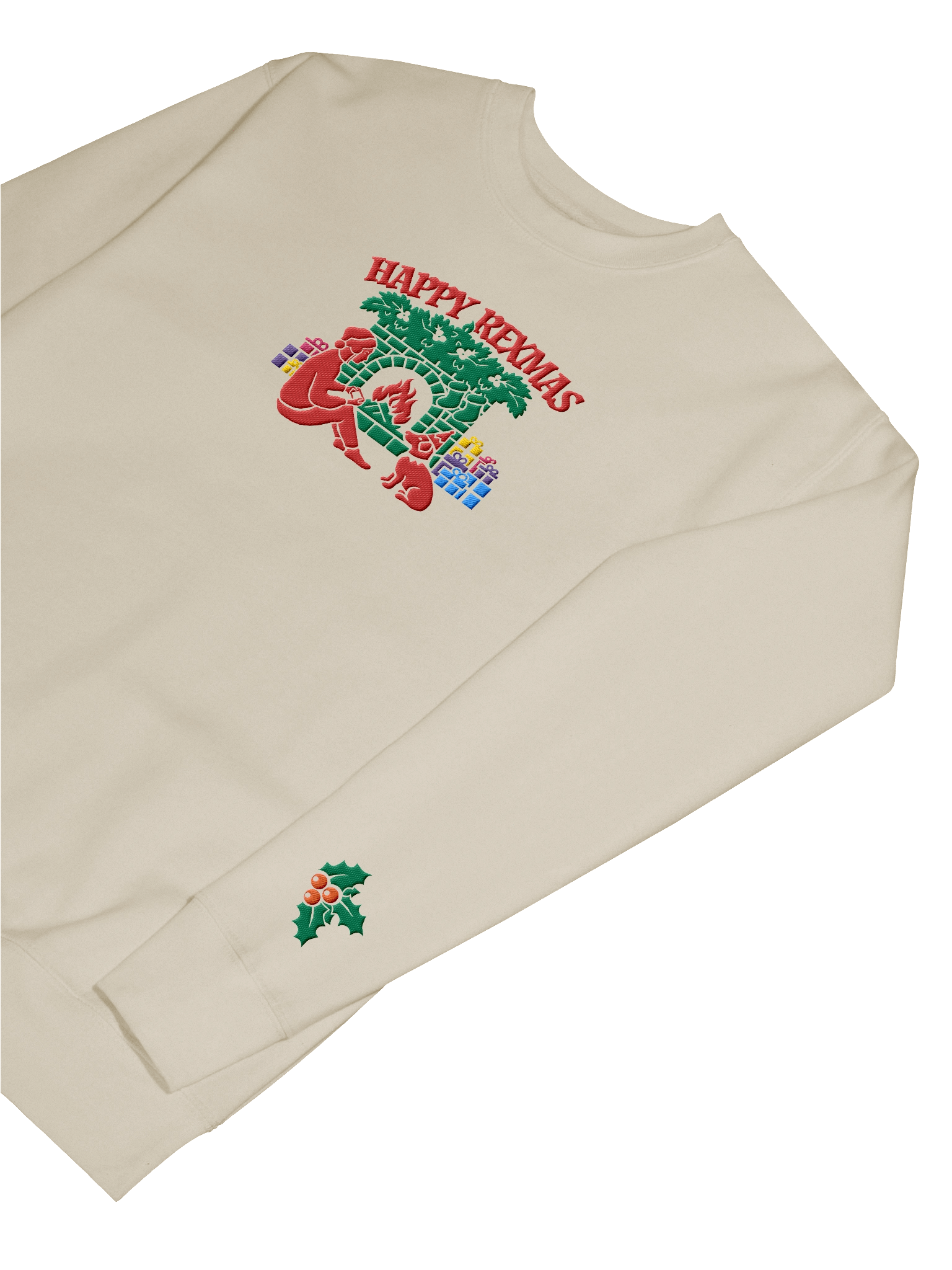 Happy ReXmas - Embroidered Christmas Jumper product image (2)
