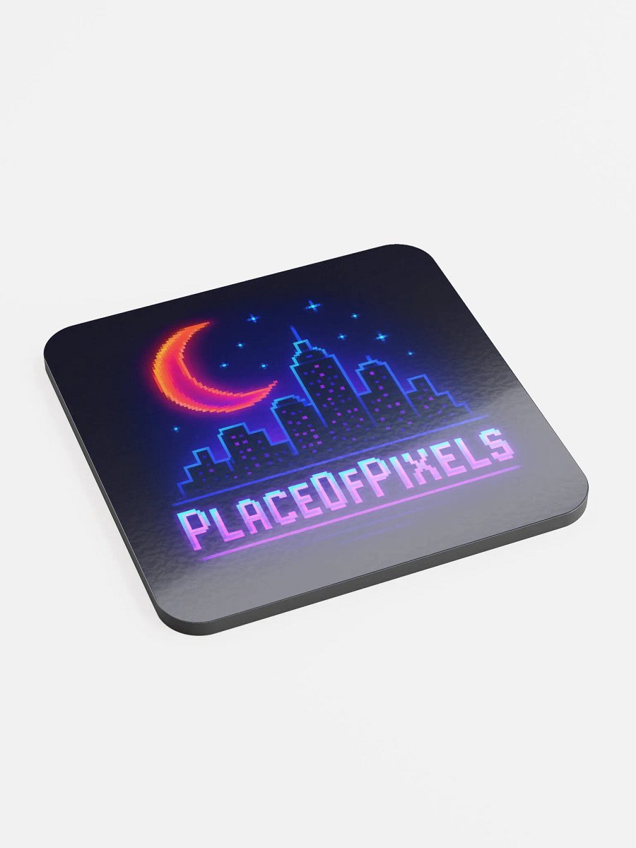 PlaceOfPixels Logo Cork Coaster For Pixel Perfect Breaks product image (2)