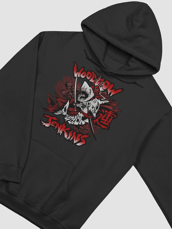 Samurai Shark Black Hoodie product image (2)