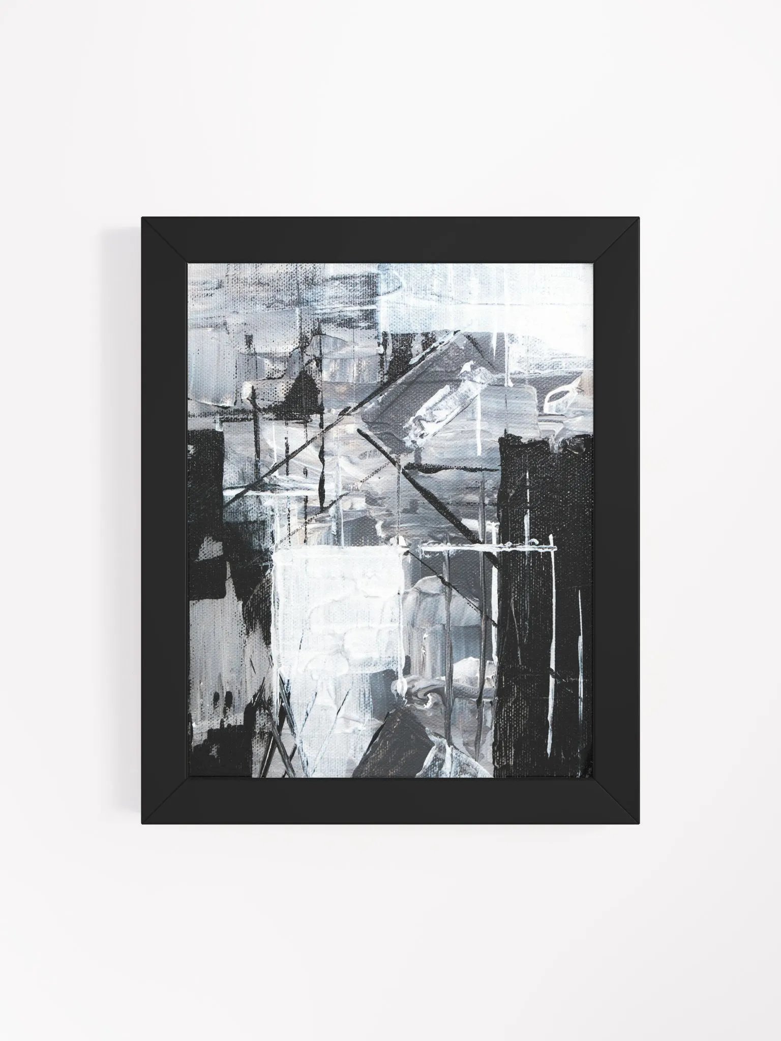 Monochrome Chaos Framed Poster product image (29)