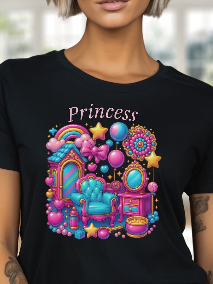 Princess - Dollhouse Color Burst - Bella Canvas 3001 Unisex Staple T-Shirt product image (1)
