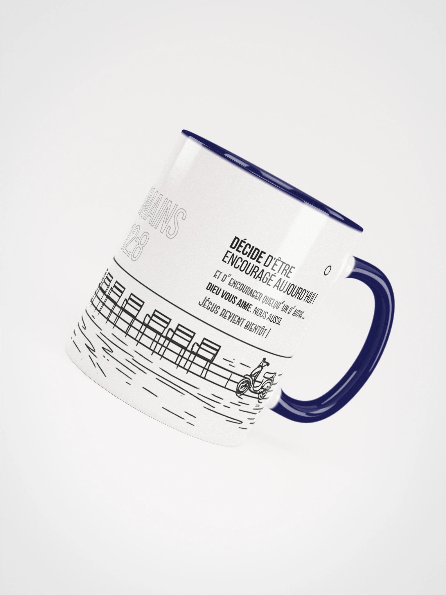 Mug “À VOS MARQUES” – Romains 12:8 (Édition Couleurs) product image (55)