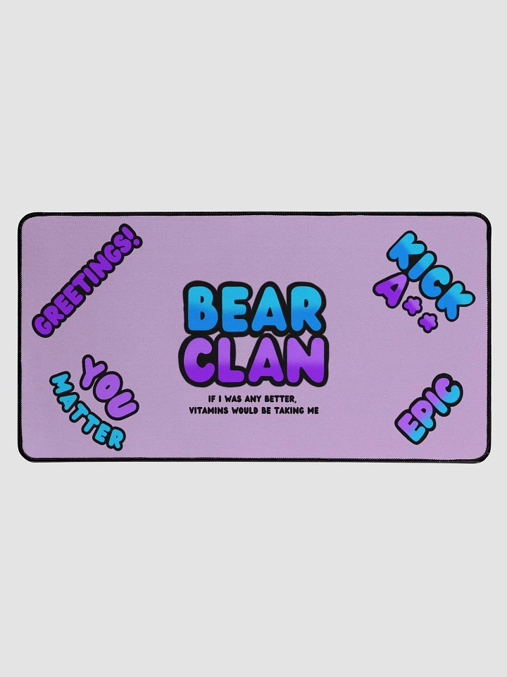 Bear Clan Quotes Deskmat product image (1)