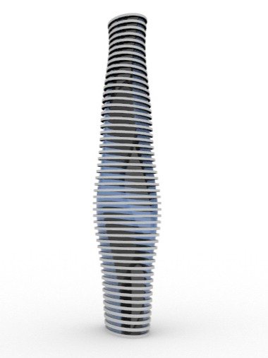 Aqua Towers Parametric Design Grasshopper Rhino Files Download product image (5)
