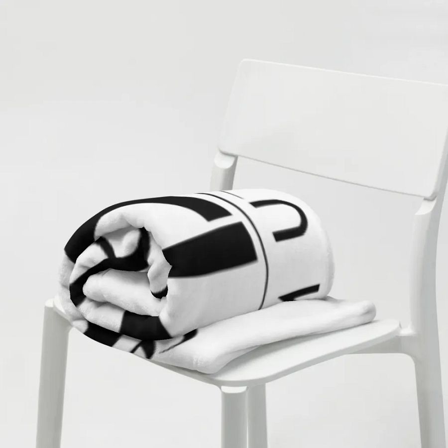TDS Music Throw Blanket - White with Musical Design | Soft Polyester | Machine-Washable product image (9)
