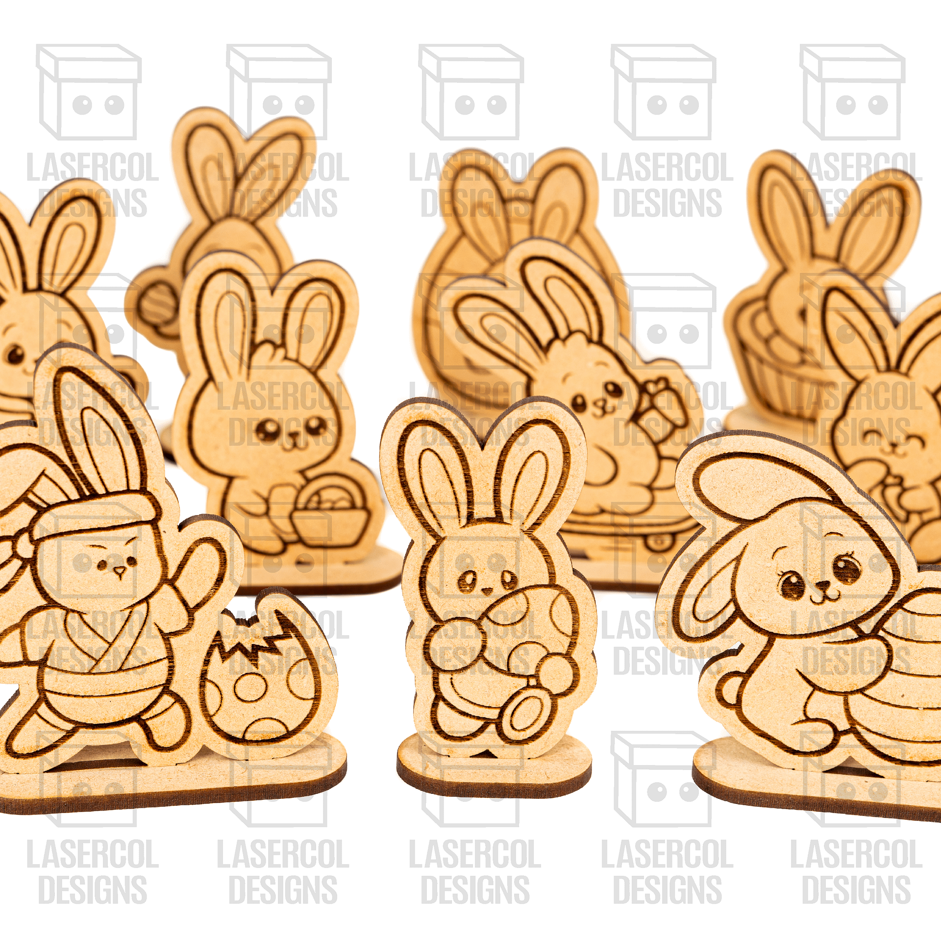 Easter Cutouts With Base Set 7 - Laser Cut Files product image (10)