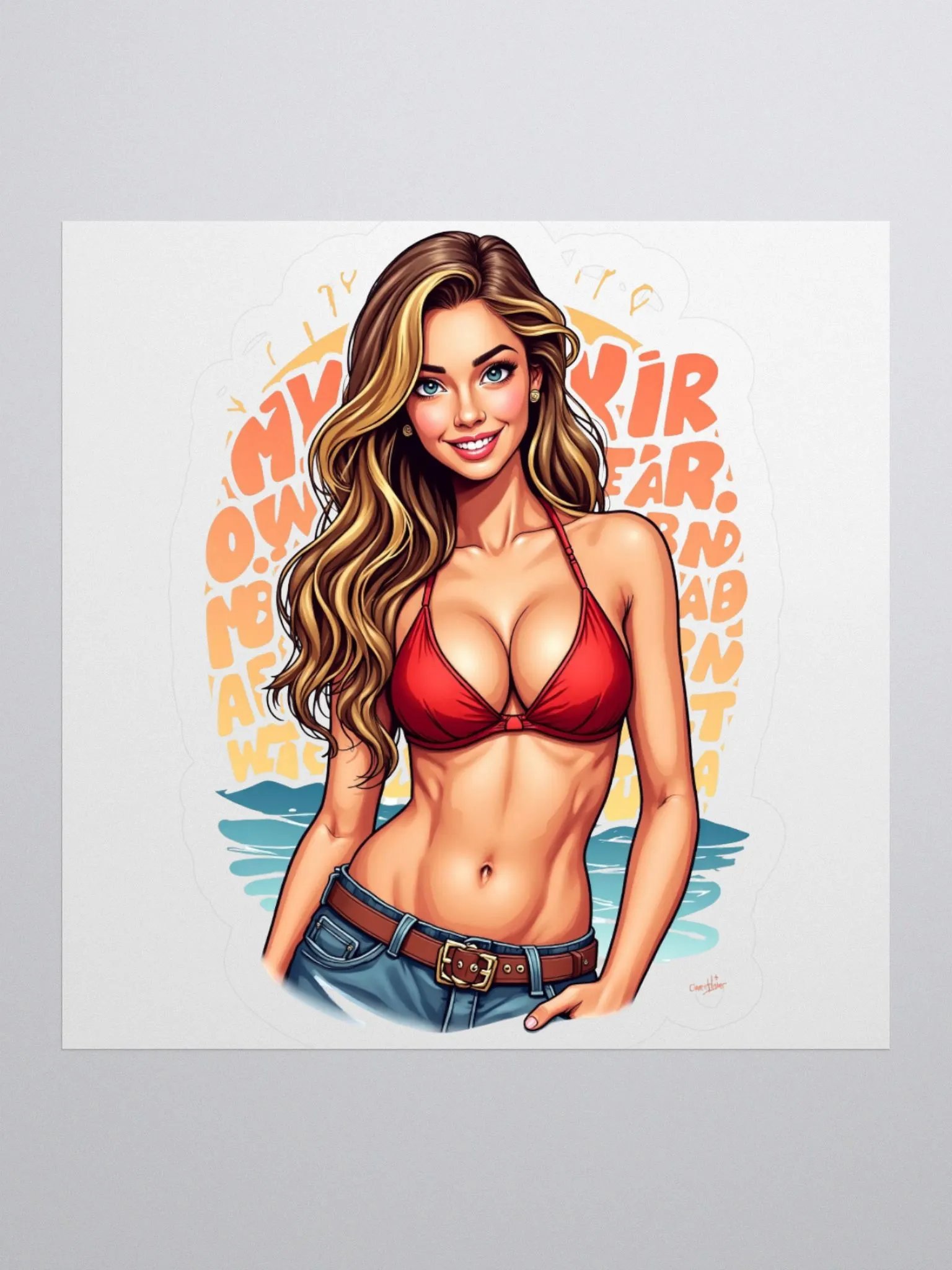 Beach Babe Vibes Sticker Set product image (3)