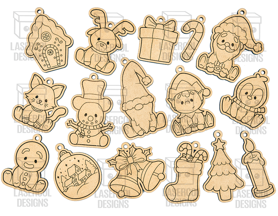 Christmas Ornaments - Laser Cut Files product image (6)