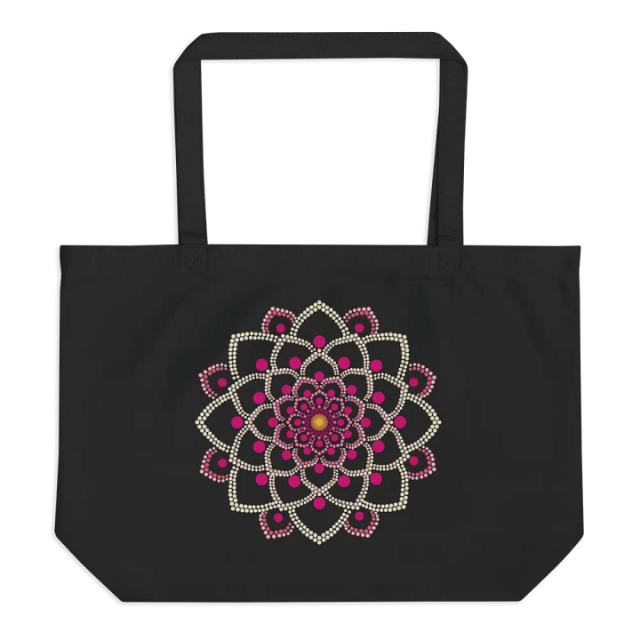 Simple Pink Mandala Organic Cotton Tote Bag product image (3)