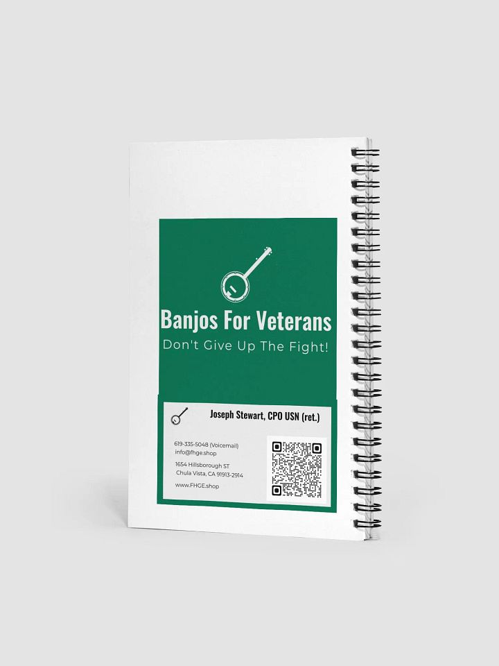 Banjos For Veterans (B4V) Artwork Spiral Notebook product image (2)