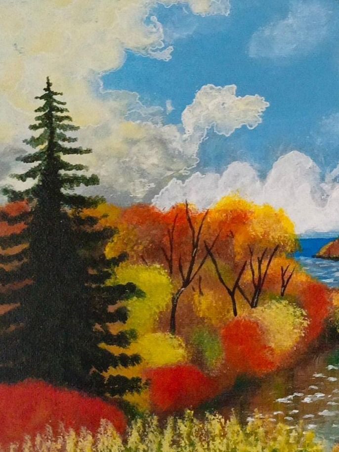 AUTUMN'S EMBRACE: A TRANQUIL DANCE OF TREES AND RIVER product image (3)