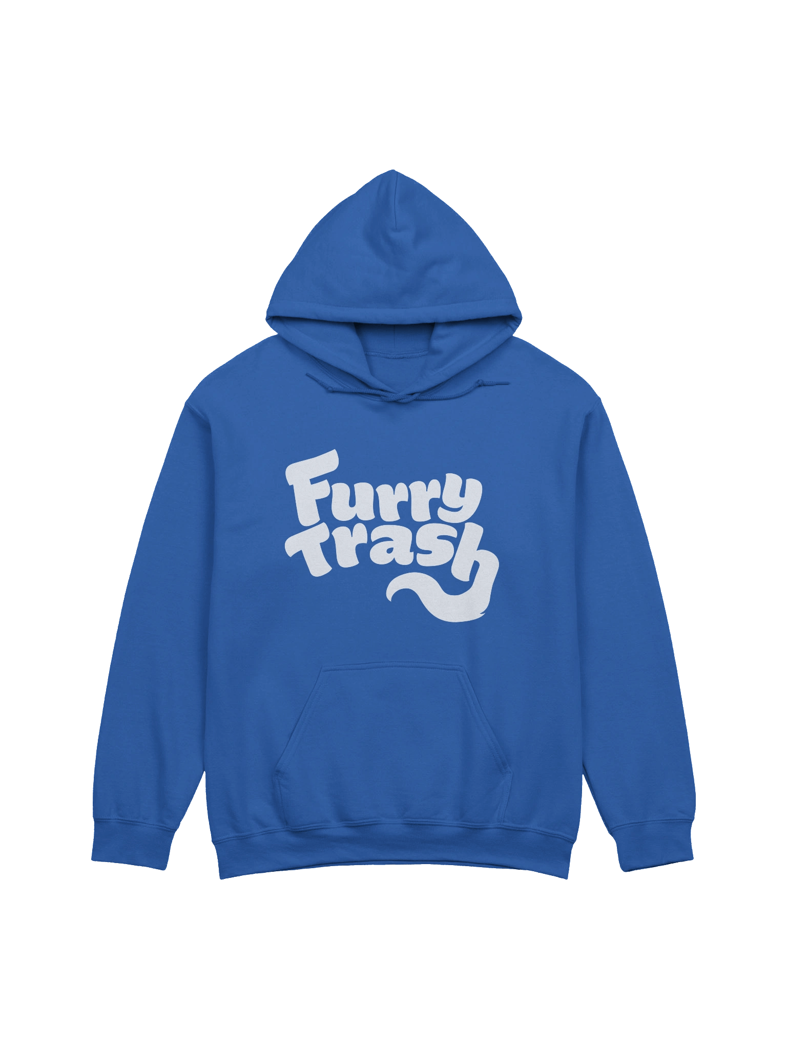 Furry Trash Hoodie – Bubble Logo (White Print) product image (5)