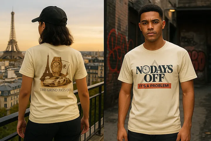 NO DAYS OFF – Luxury Grind Collage Tee product image (2)