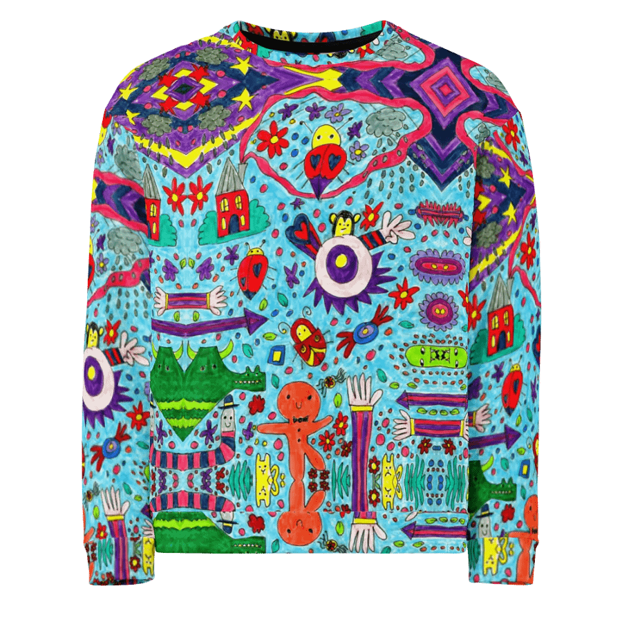 Abstract Doodle Characters Unisex Sweatshirt product image (4)