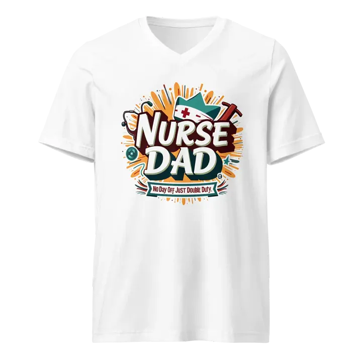 Nurse Dad Double Duty V-Neck Tee product image (1)