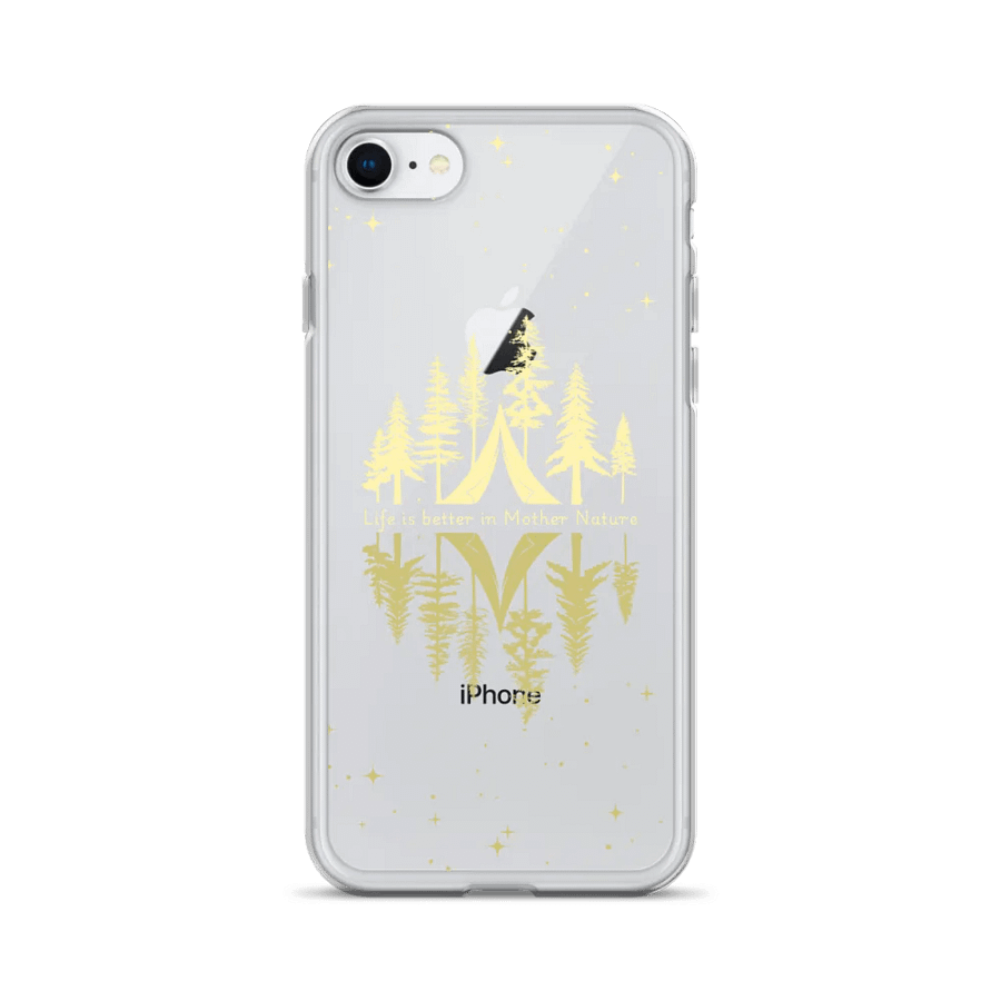 Life is better in Mother Nature Clear iPhone Case ( Side -Night- ) product image (3)
