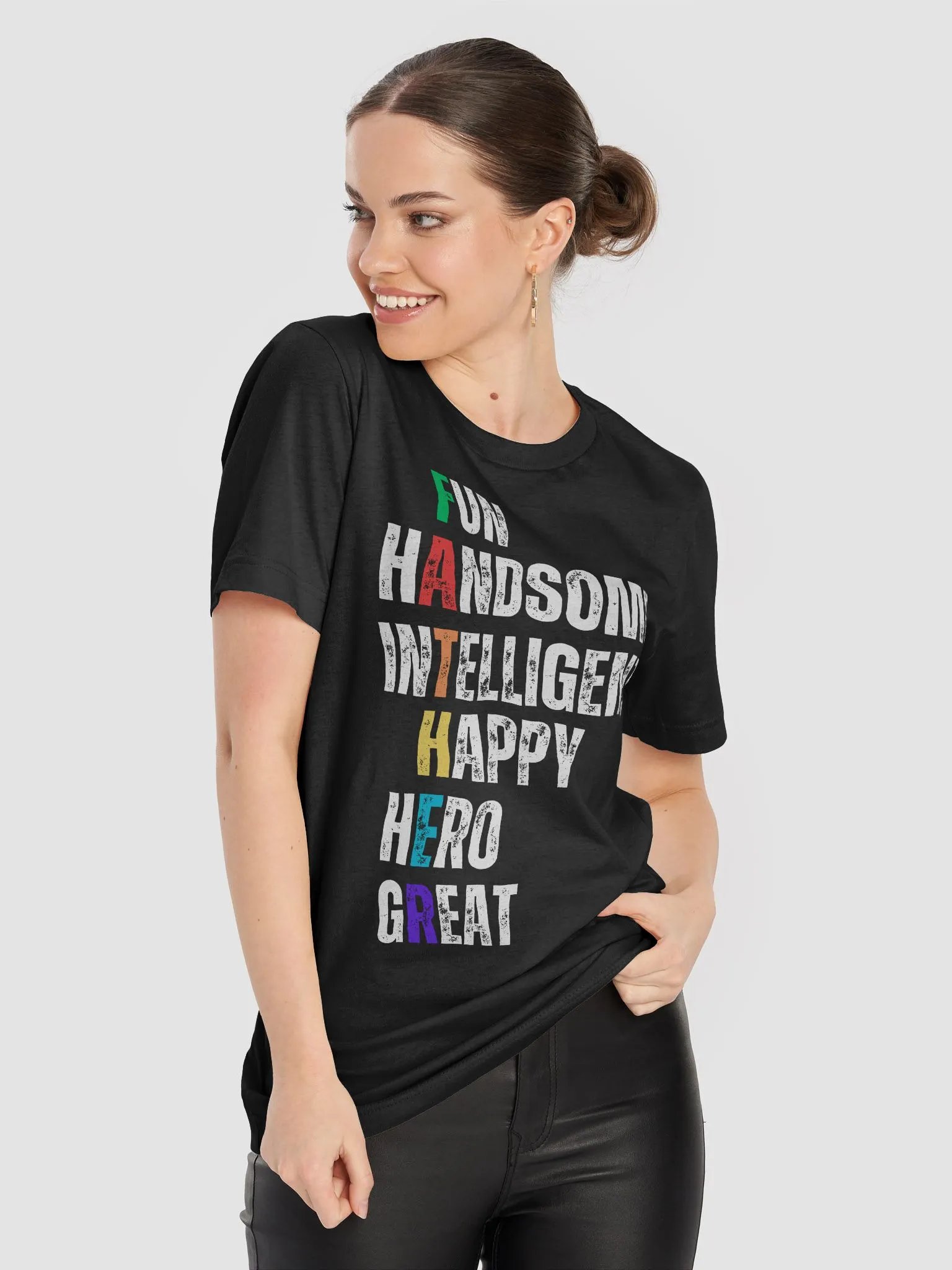 Fun Handsome Intelligent Happy Hero Great Father's Day T-Shirt product image (8)