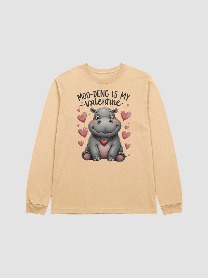 Moo-Deng is My Valentine - Long Sleeve Tee product image (7)