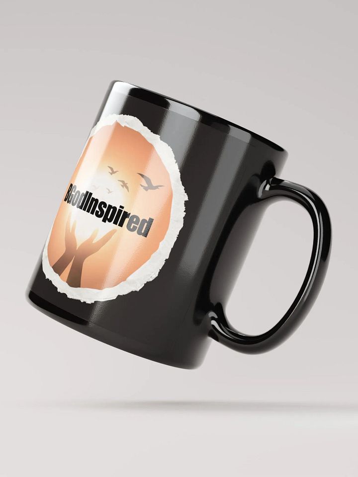 BGodInspired Black Glossy Coffee Mug | 11oz & 15oz product image (2)