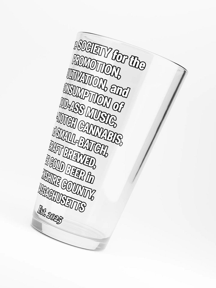 Secret Society Beer Glass product image (2)