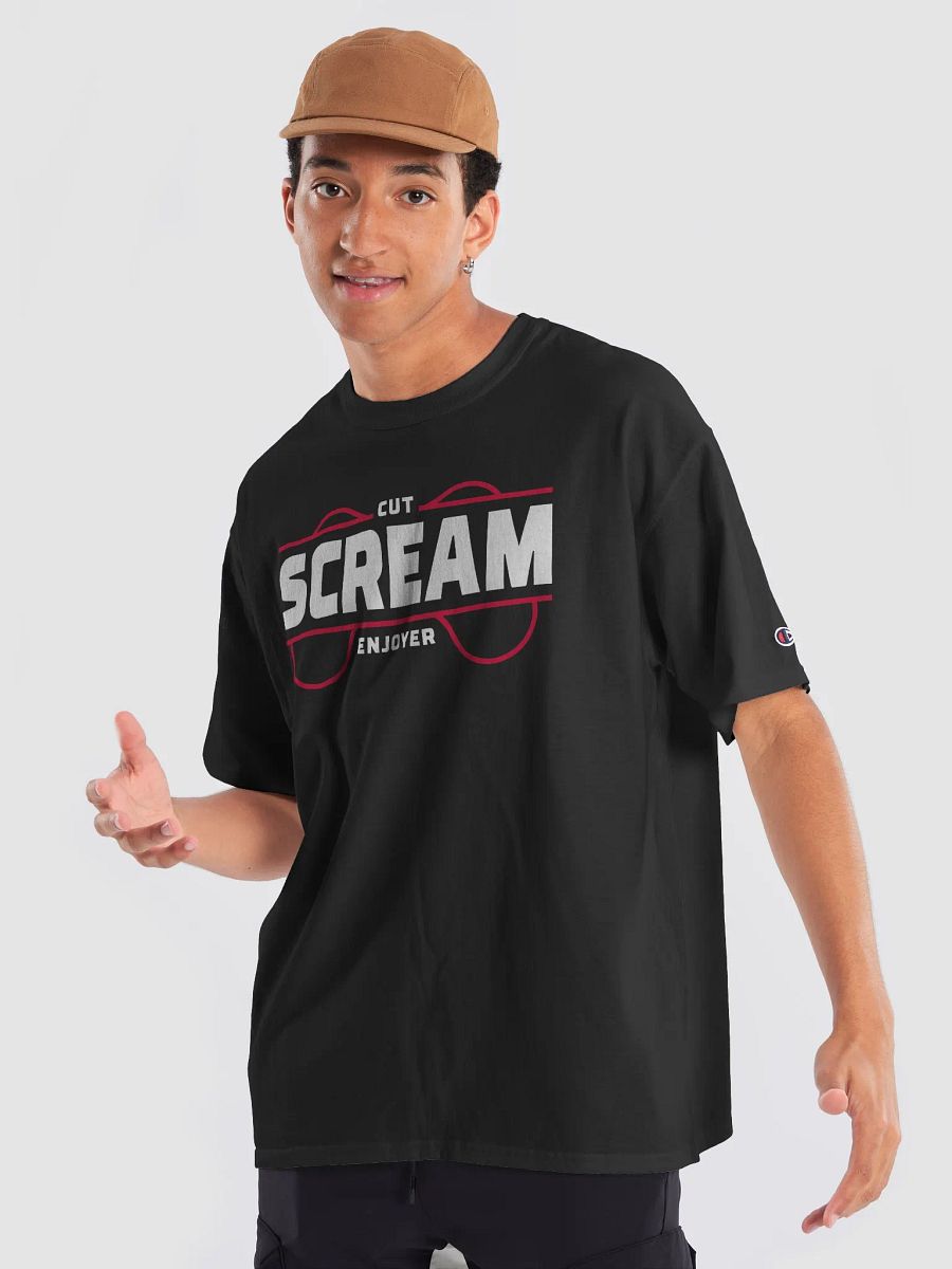Scream Cut Enjoyer Champion T-Shirt product image (8)