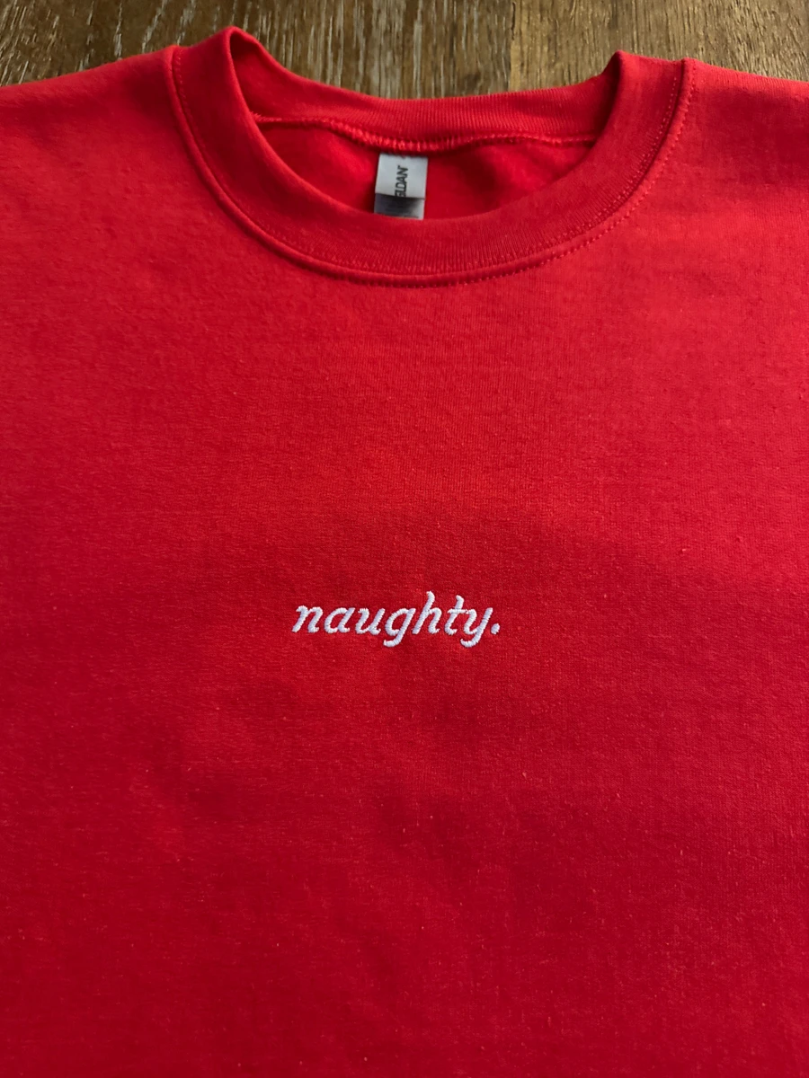 (LIMITED) Naughty. Red Embroidered Crew product image (3)