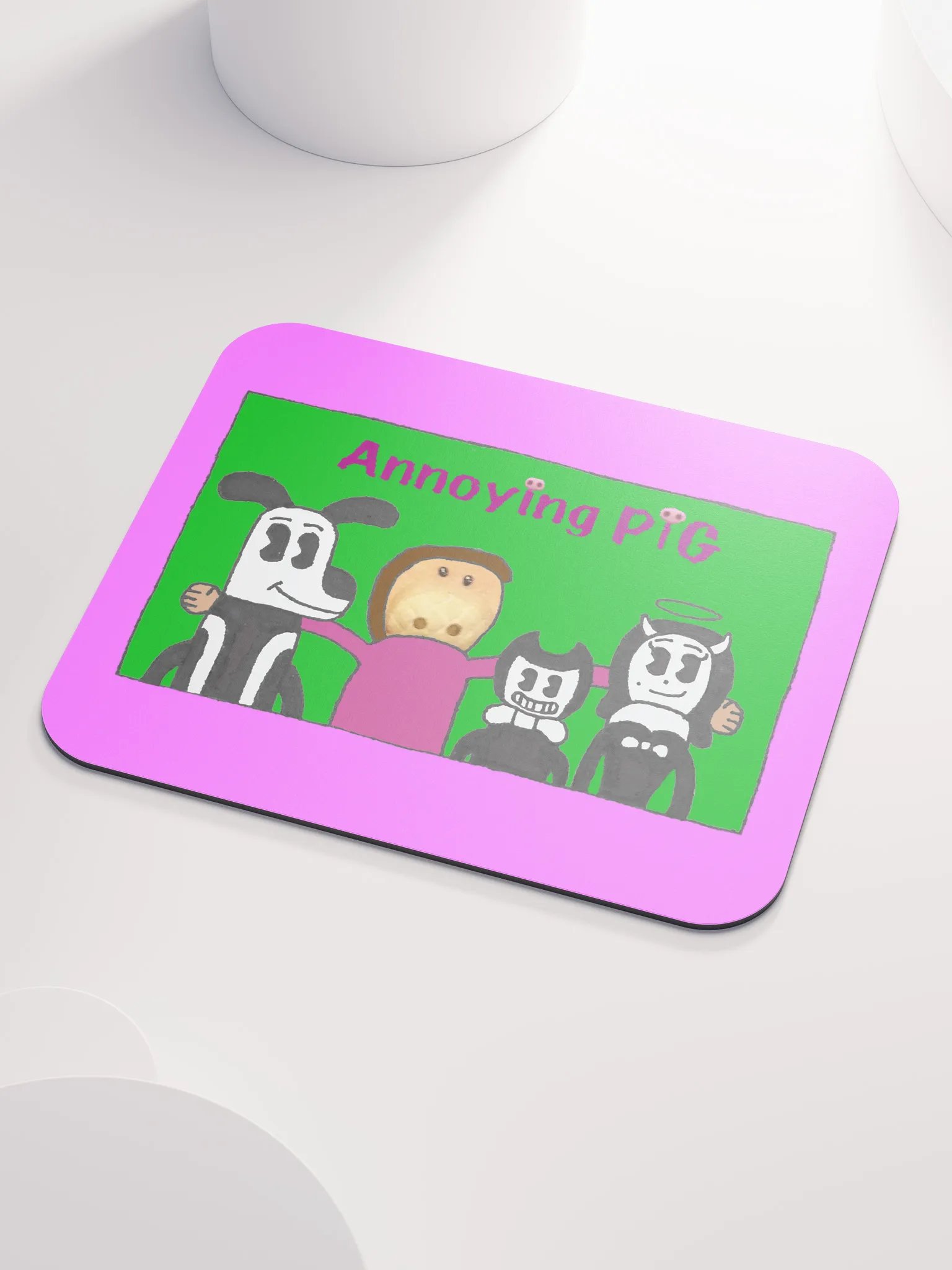 Annoying Pig Family Portrait (Mousepad) product image (3)
