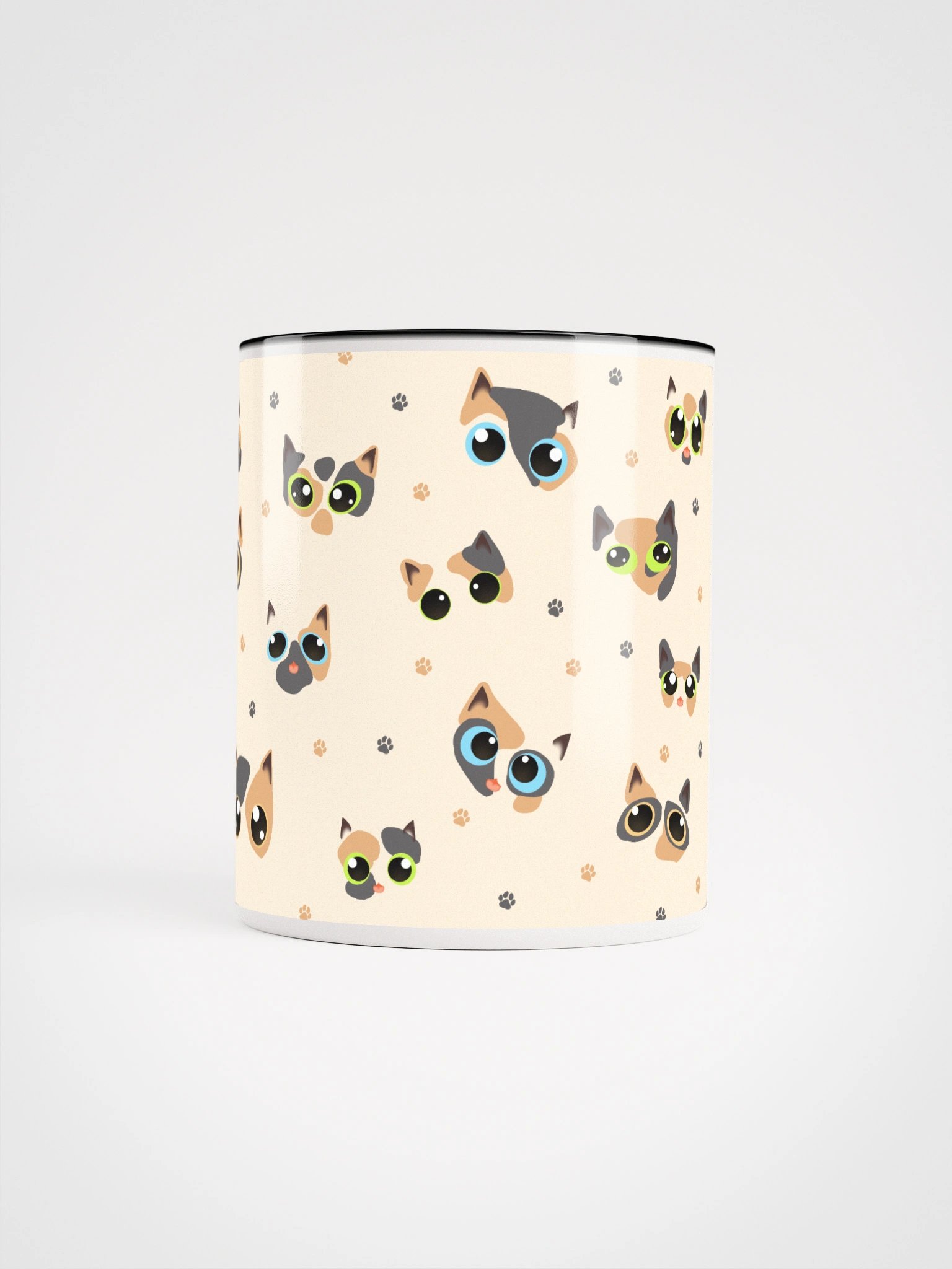 Calico Cat Faces (Multicolor Eyes) Mug product image (5)