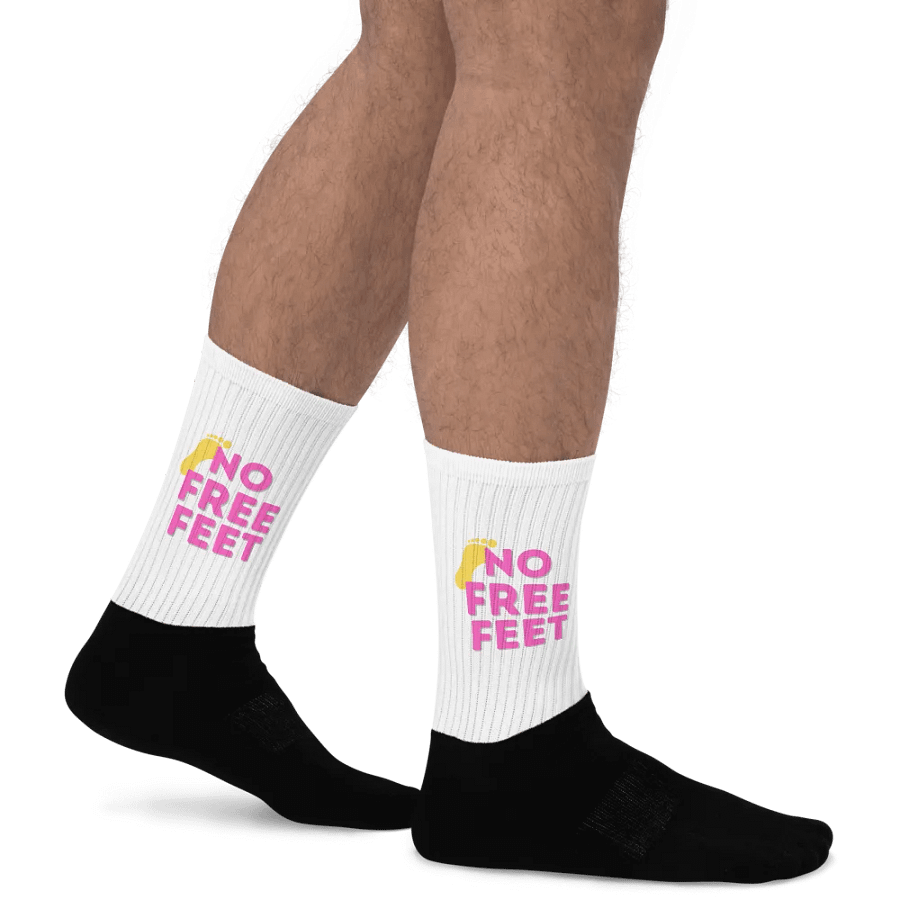 No Free Feet Socks (Pink / Yellow) product image (5)