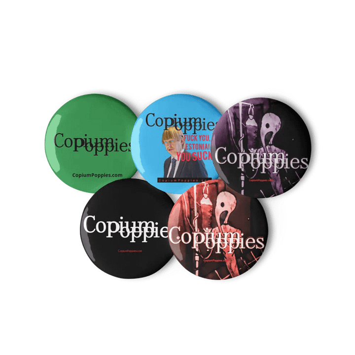 Copium Poppies - Assorted Buttons product image (2)