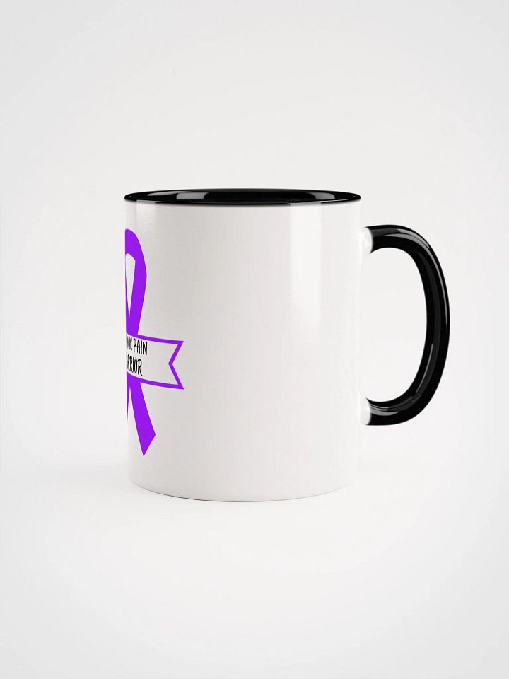 Chronic Pain Warrior Awareness Ribbon Mug- Choose Your Color product image (2)