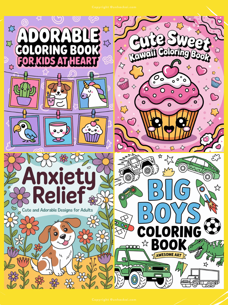 40+ Ideogram Ai Coloring Book Cover Prompts product image (3)