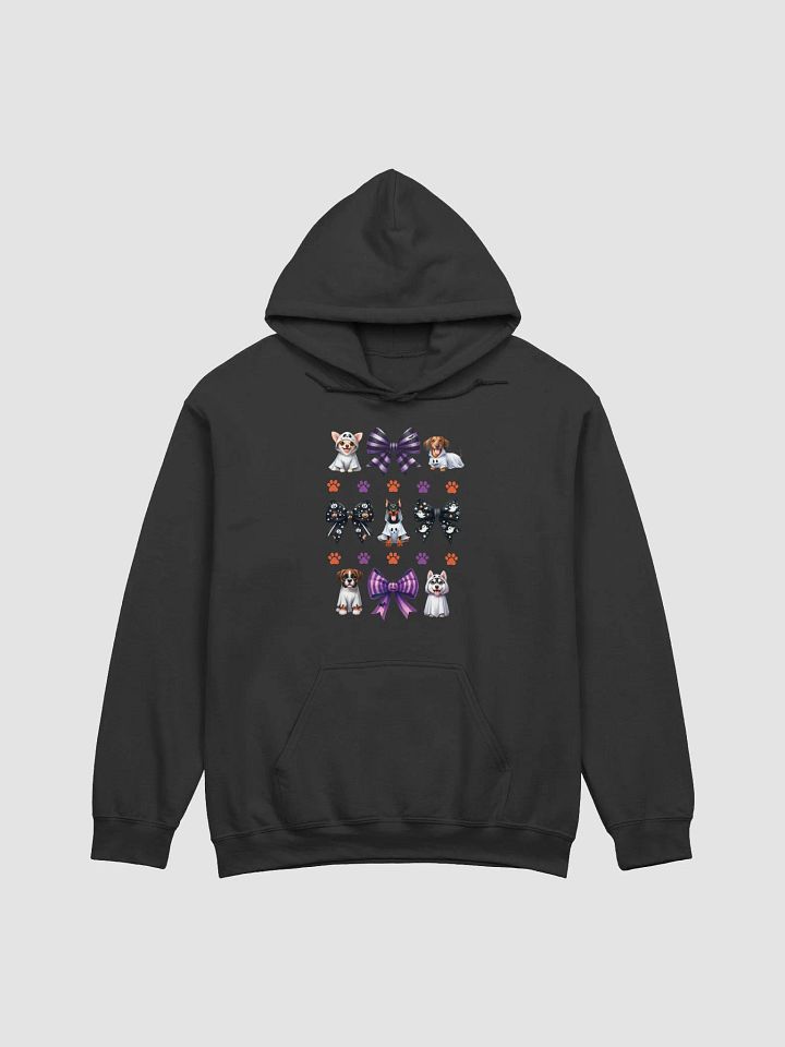 Cute Halloween Dog Ghosts and Bows Hoodie Design2 product image (2)