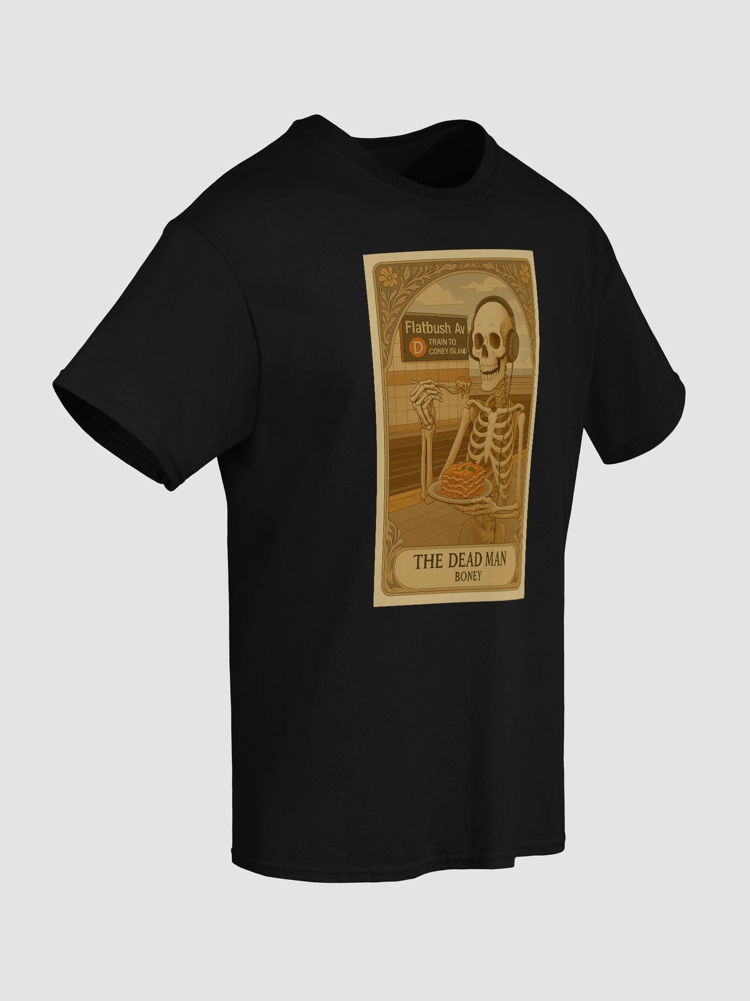 Tarot Card Shirt - Boney - Lunch Therapy on the back - Unisex Ultra Cotton Tee product image (44)