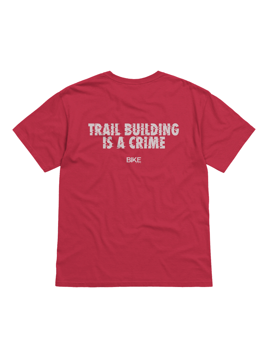 Trail Building Is A Crime Shirt (White Logo) product image (71)