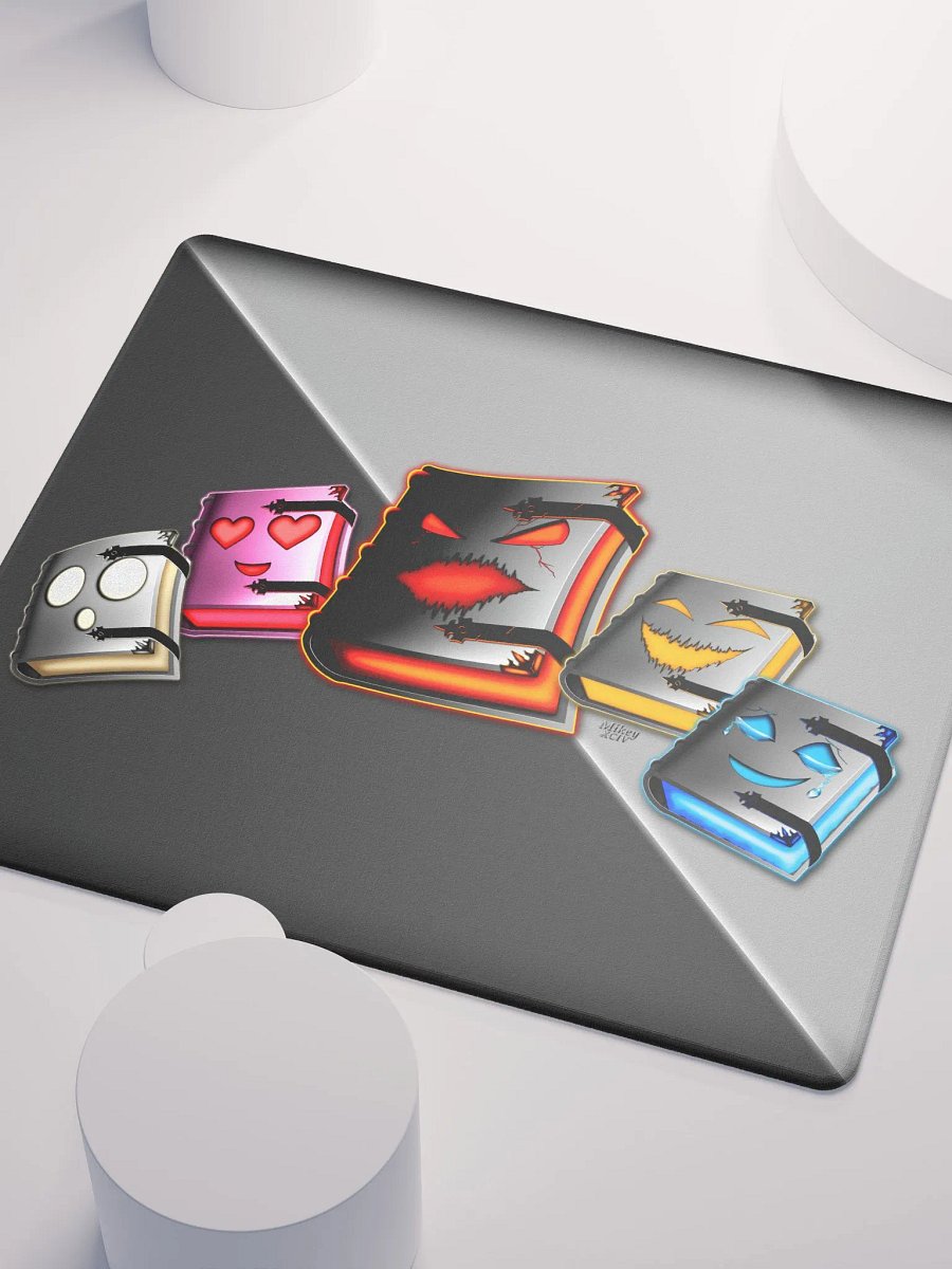Emotionally Booked Characters Gaming Mouse Pad - 18″×16″, 36″×18″ product image (3)
