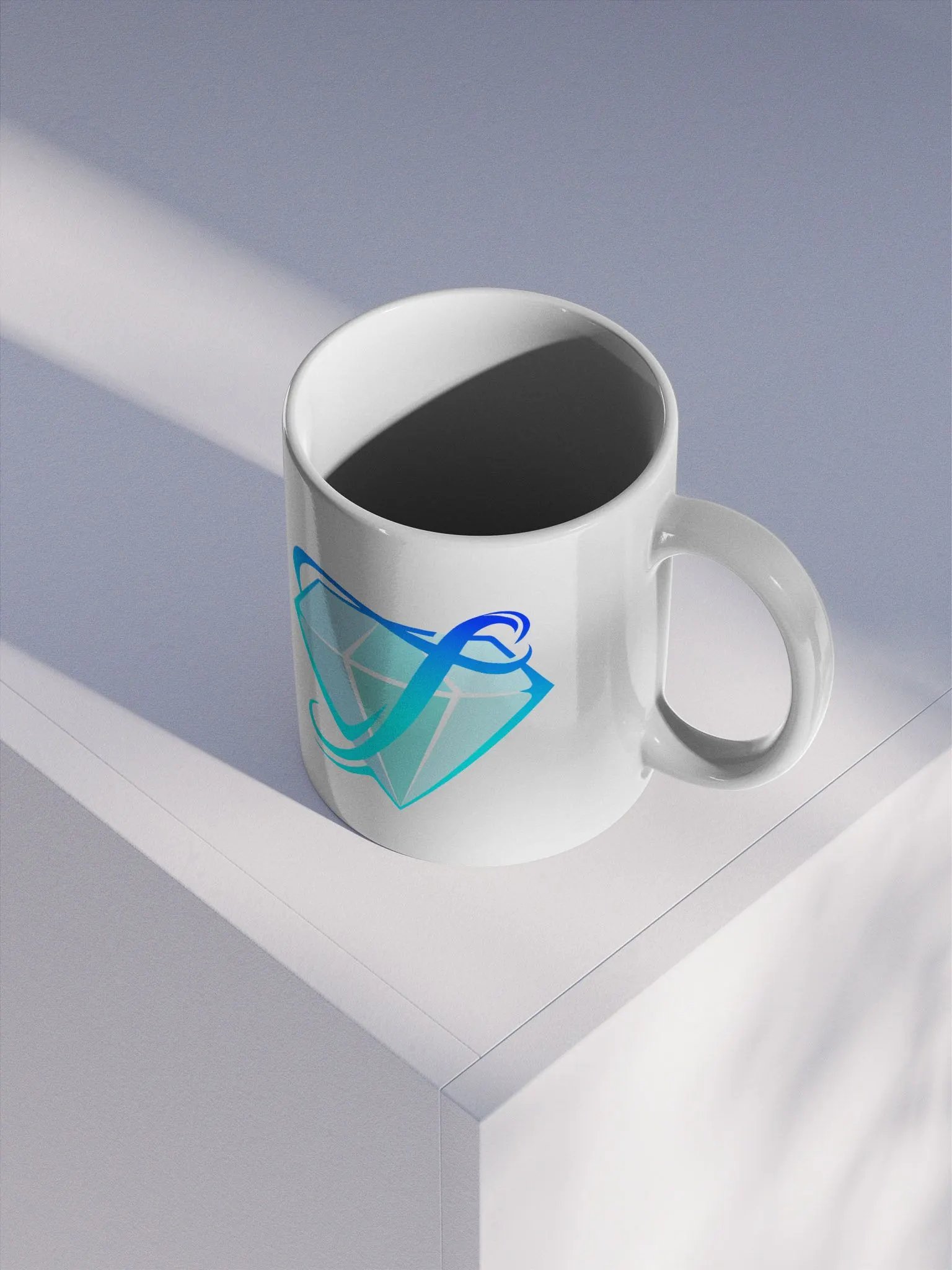 TINYING mug with blue logo product image (3)