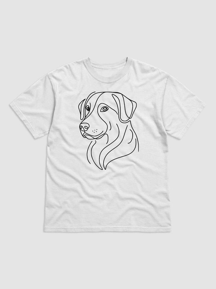 Dog Line Drawing Heavyweight T-Shirt product image (26)
