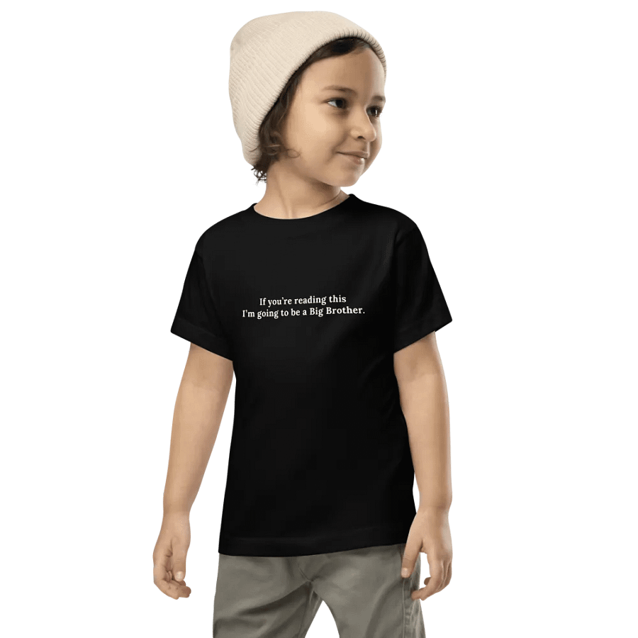Big Brother To Be - Toddler Short Sleeve Dark Tee product image (6)