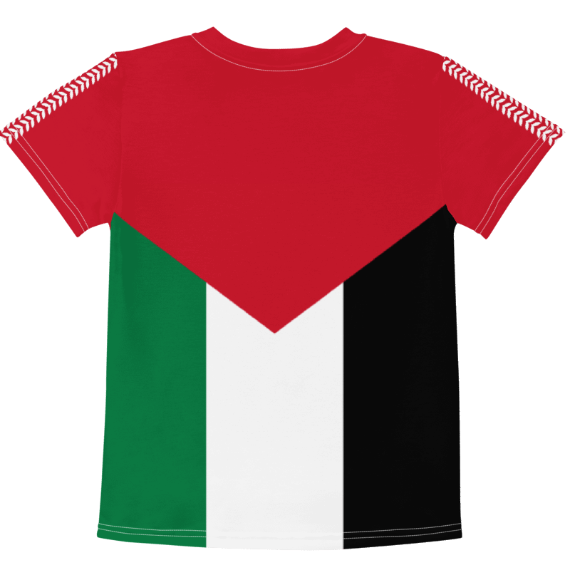 Palestine Flag Olive Vine Short Sleeve Kids T-shirt product image (3)