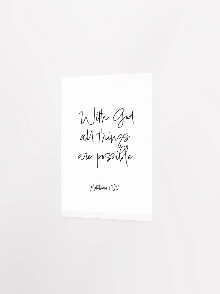 With God All Things Are Possible - Print product image (2)