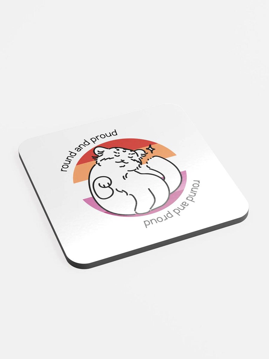 Round and Proud Manul Lesbian Version - Coaster product image (2)