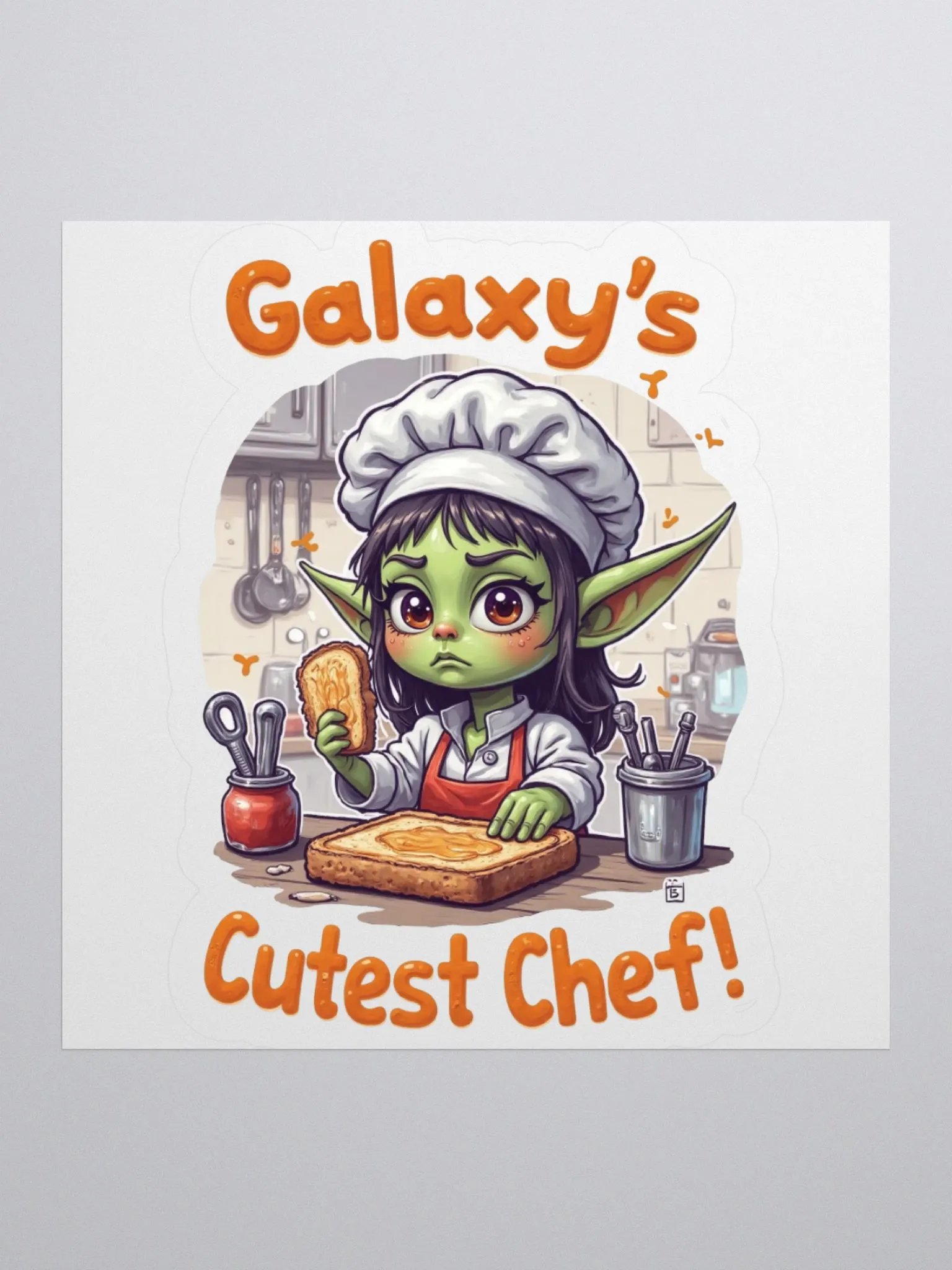 Galaxy's Cutest Chef Kiss Cut Stickers product image (3)