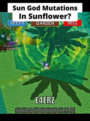 Sun God Mutations in Sunflower? 🔥#growagarden #roblox #fyp