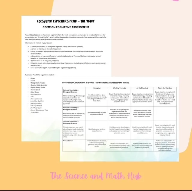 Ecosystem Explorer's - Unlocking Nature's Code - Formative Assessment 1 product image (1)