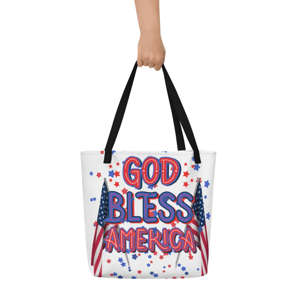 Patriotic Symmetry All-Over Tote Bag for Moms friends colleagues product image (7)